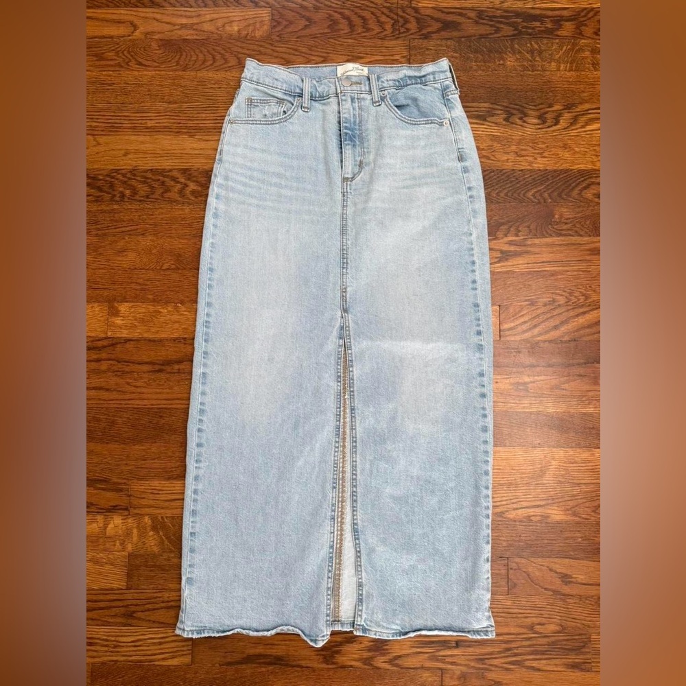 Universal Thread Light Blue Denim Maxi Skirt